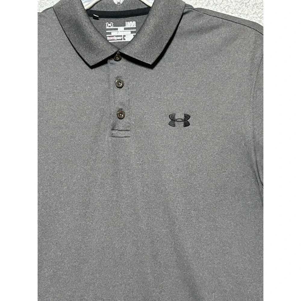 Under Armour Shirt Men's XL Heat Gear Short Sleeve Polo Golf Team Sports Coach‎